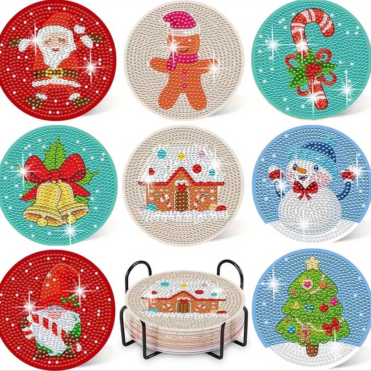 X-Mass - DIY Diamond Painting Kit (8pcs)