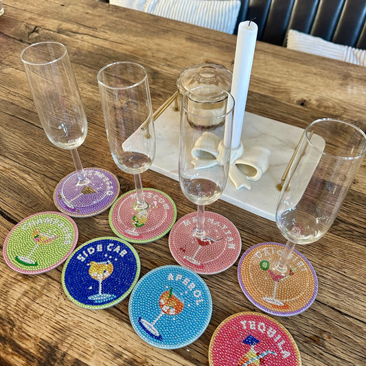 Cocktails - DIY Diamond Painting Kit (8pcs)
