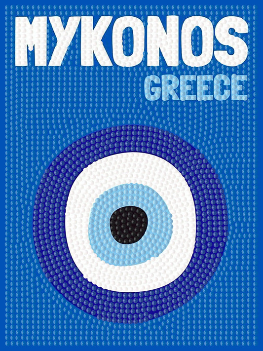 Mykonos - Premium Mini DIY Diamond Painting Kit 6pcs