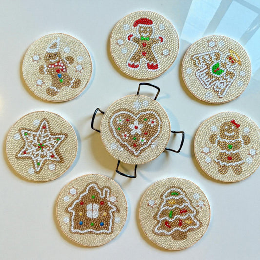 Gingerbread – DIY Diamond Painting Kit (8pcs)