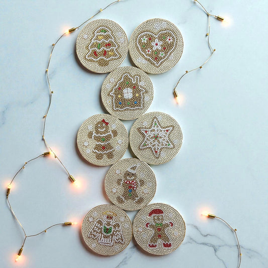Gingerbread – DIY Diamond Painting Kit (8pcs)