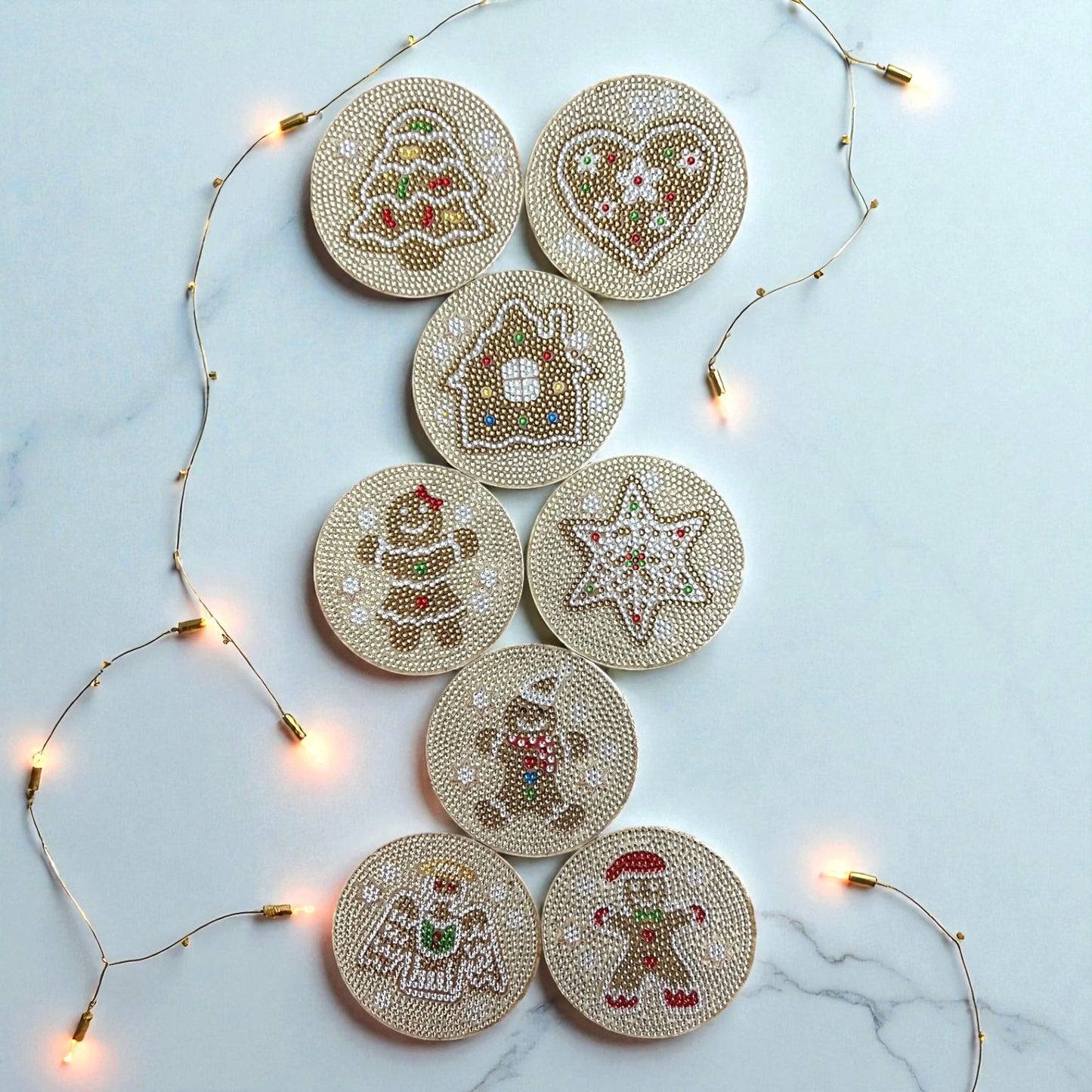 Gingerbread – DIY Diamond Painting Kit (8pcs)