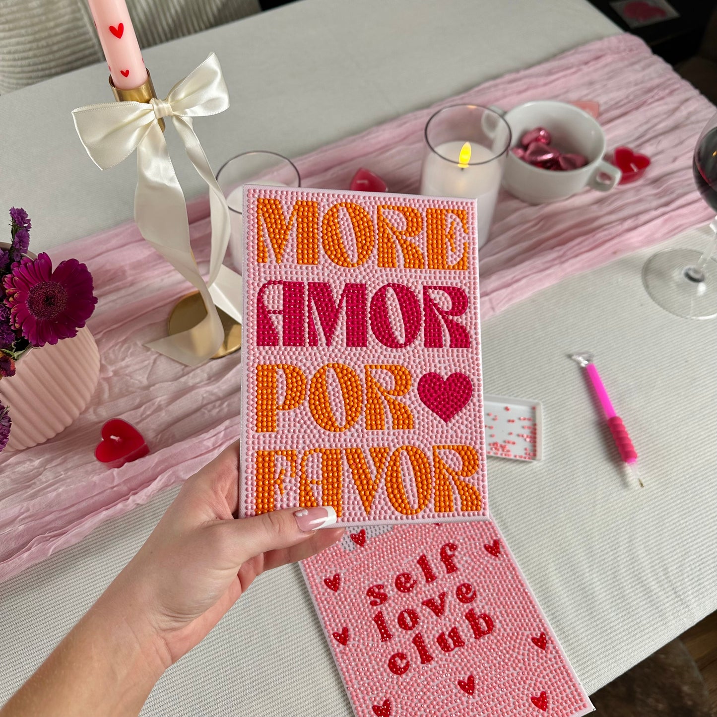 Self Love Club - Premium Mini DIY Diamond Painting Kit (6-Pack)