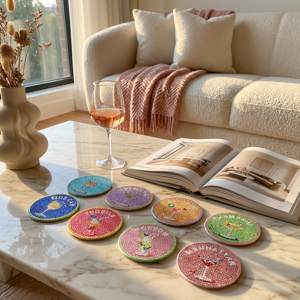 Cocktails - DIY Diamond Painting Kit (8pcs)