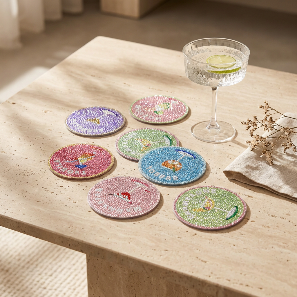 Cocktails - DIY Diamond Painting Kit (8pcs)