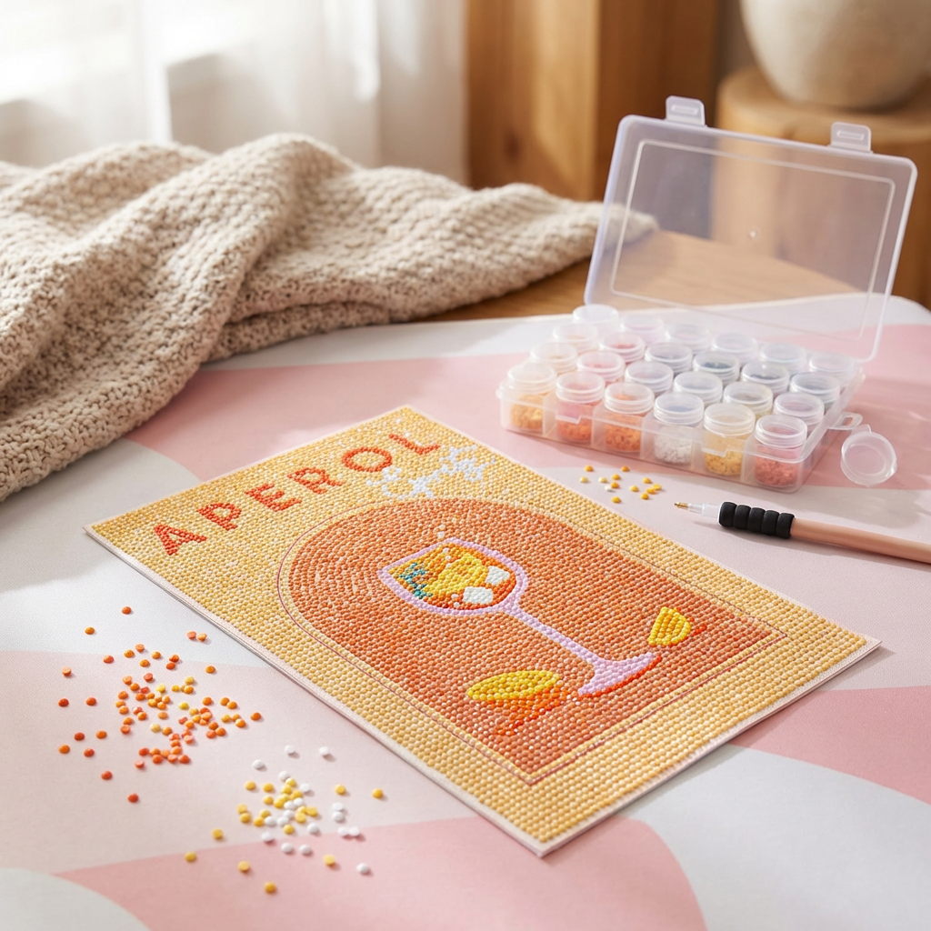 Premium Sip & Sparkle - DIY Diamond Painting Kit (3pcs)