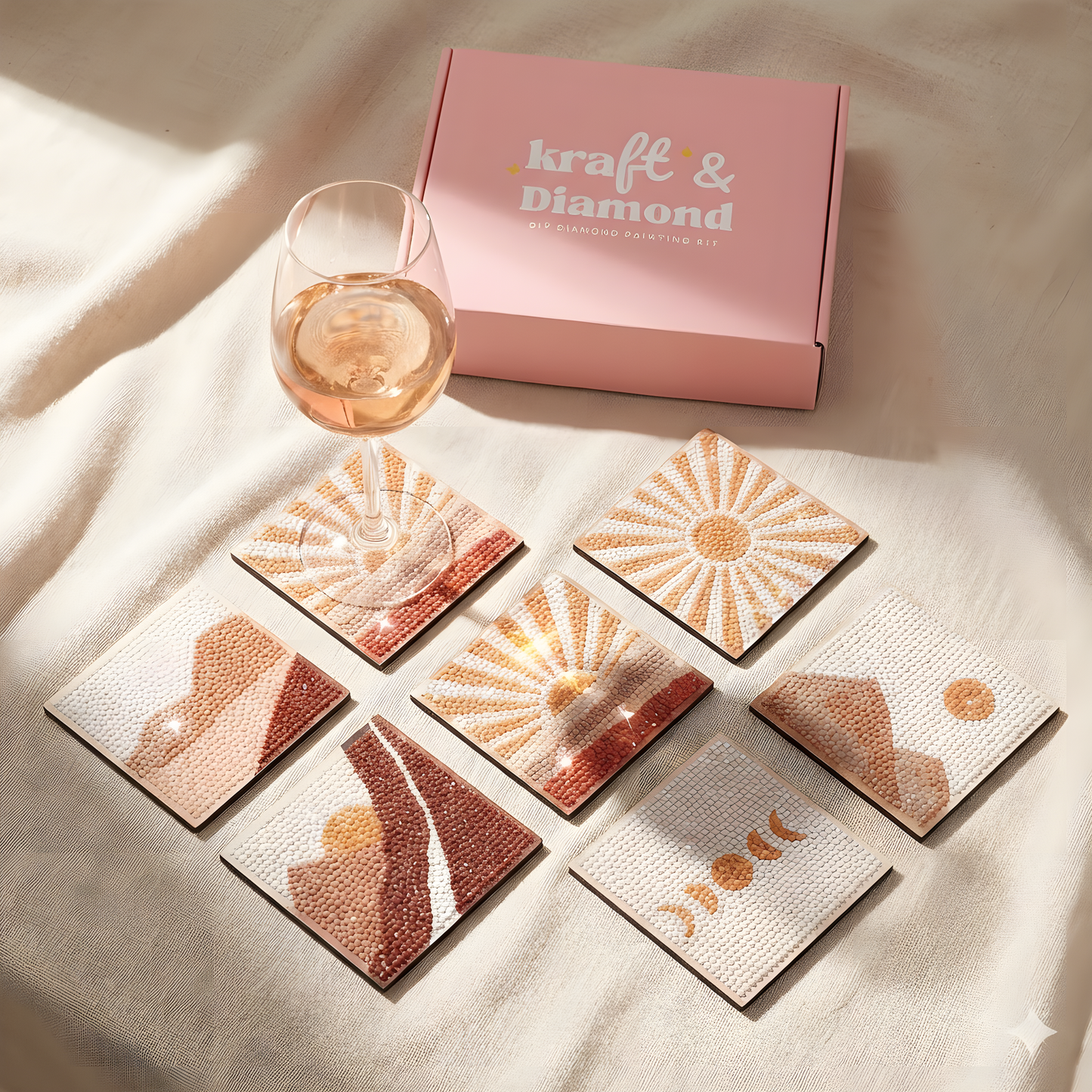 Sunset - DIY Diamond Painting Kit (8pcs)