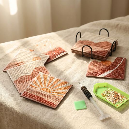 Sunset - DIY Diamond Painting Kit (8pcs)