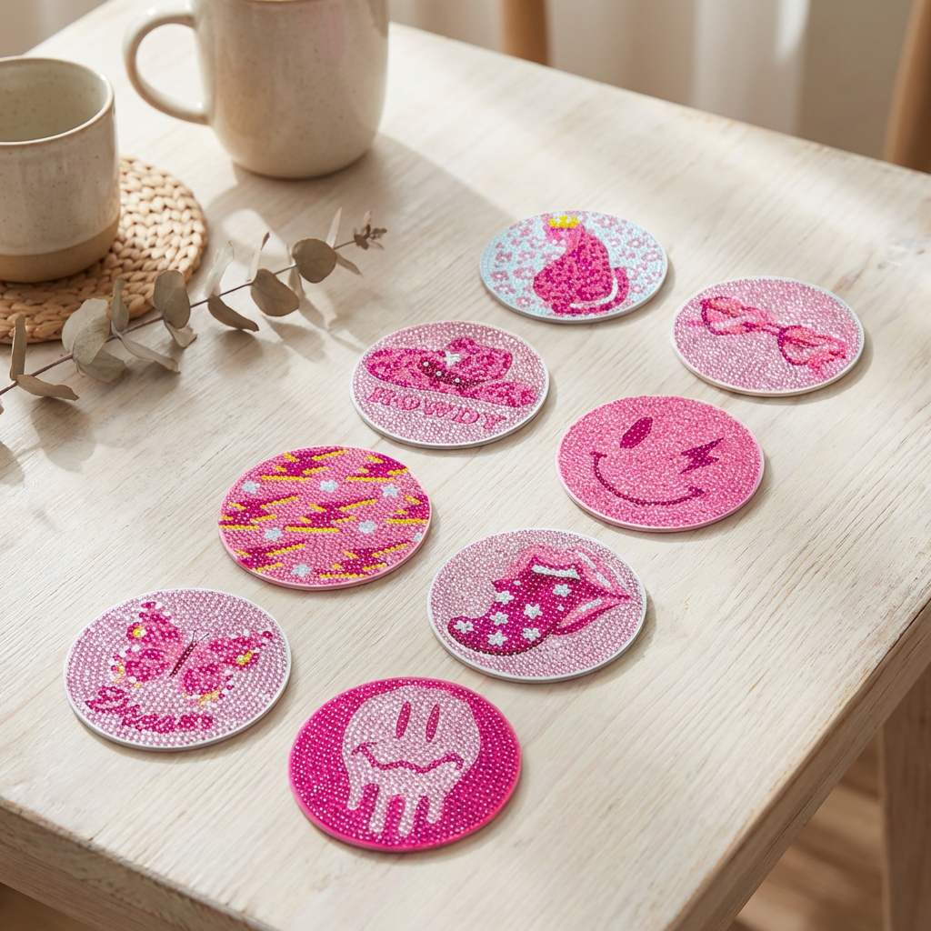 Pink Diva - DIY Diamond Painting Kit (8pcs)