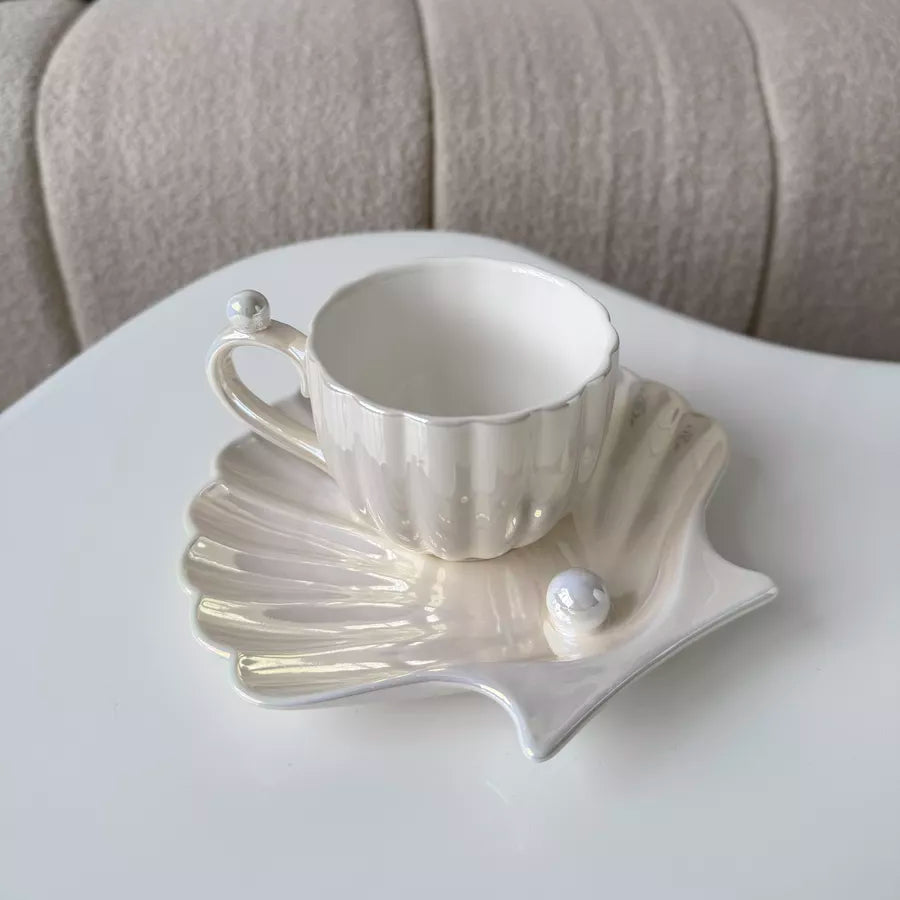 The Kraft Pearl Shell Cup Mug