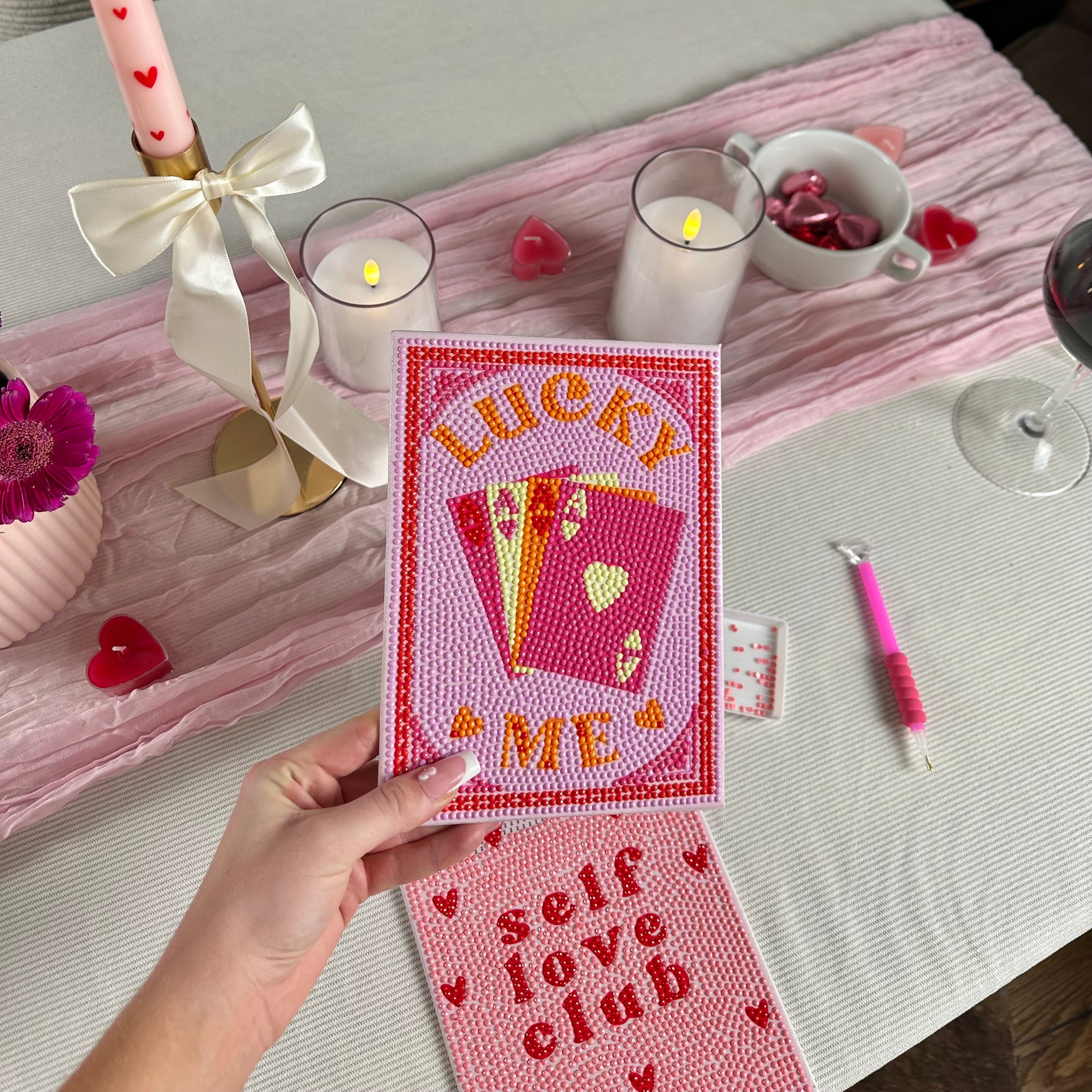 Self Love Club - Mini DIY Diamond Painting Kit (6-Pack)