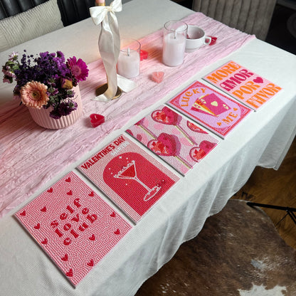 Self Love Club - Premium Mini DIY Diamond Painting Kit (6-Pack)