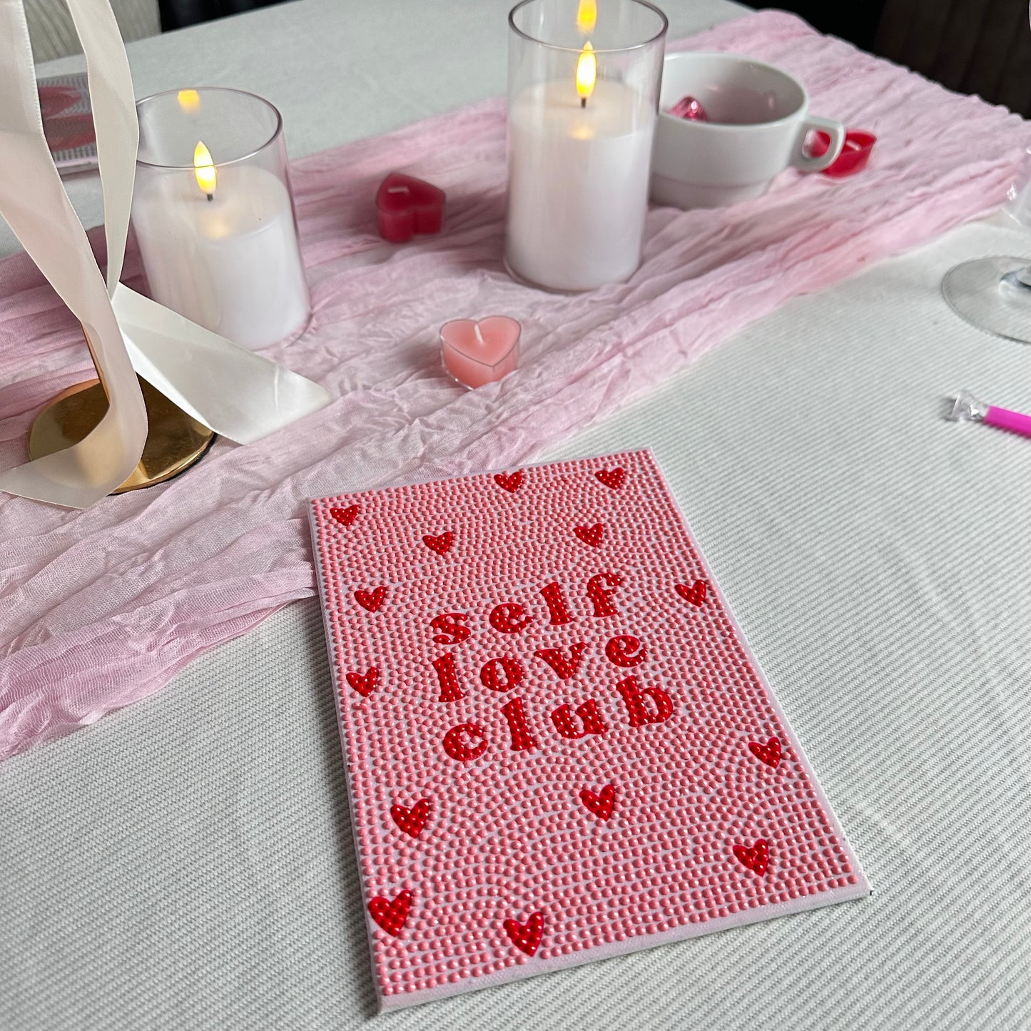 Self Love Club - Premium Mini DIY Diamond Painting Kit (6-Pack)