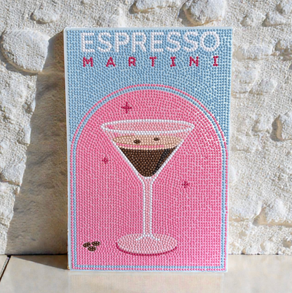 Premium Sip & Sparkle - DIY Diamond Painting Kit (3pcs)