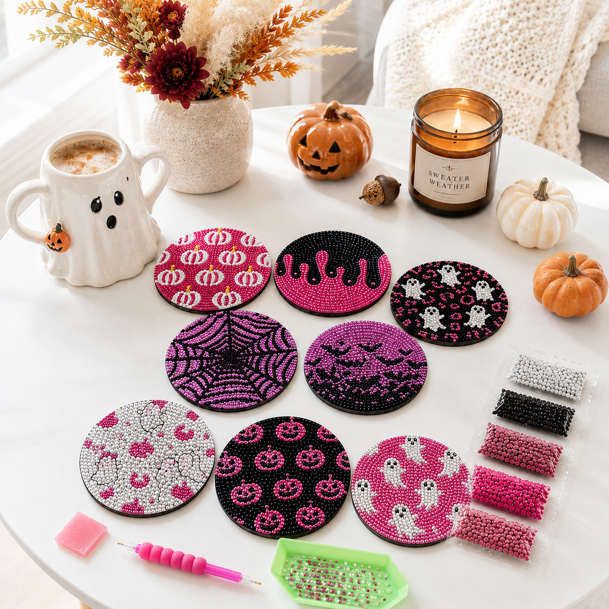Spooky - DIY Diamond Painting Kit (8pcs)