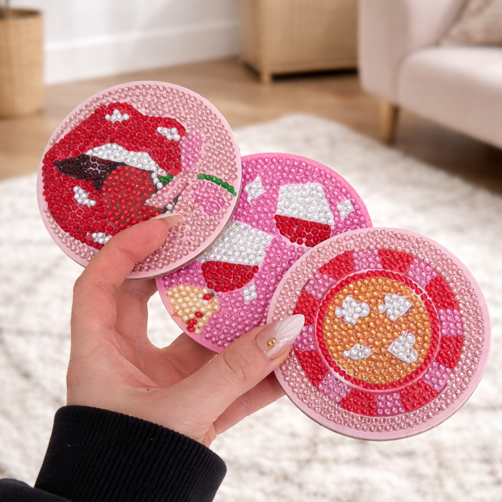 Cherry Kiss - DIY Diamond Painting (8pcs)