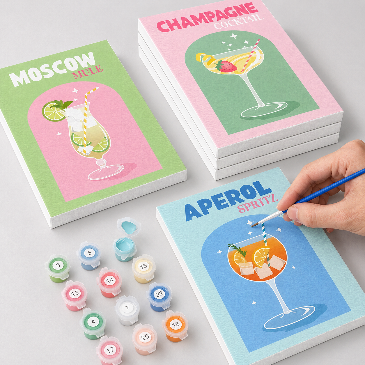 Happy Hour - Mini Paintings Kit (6)