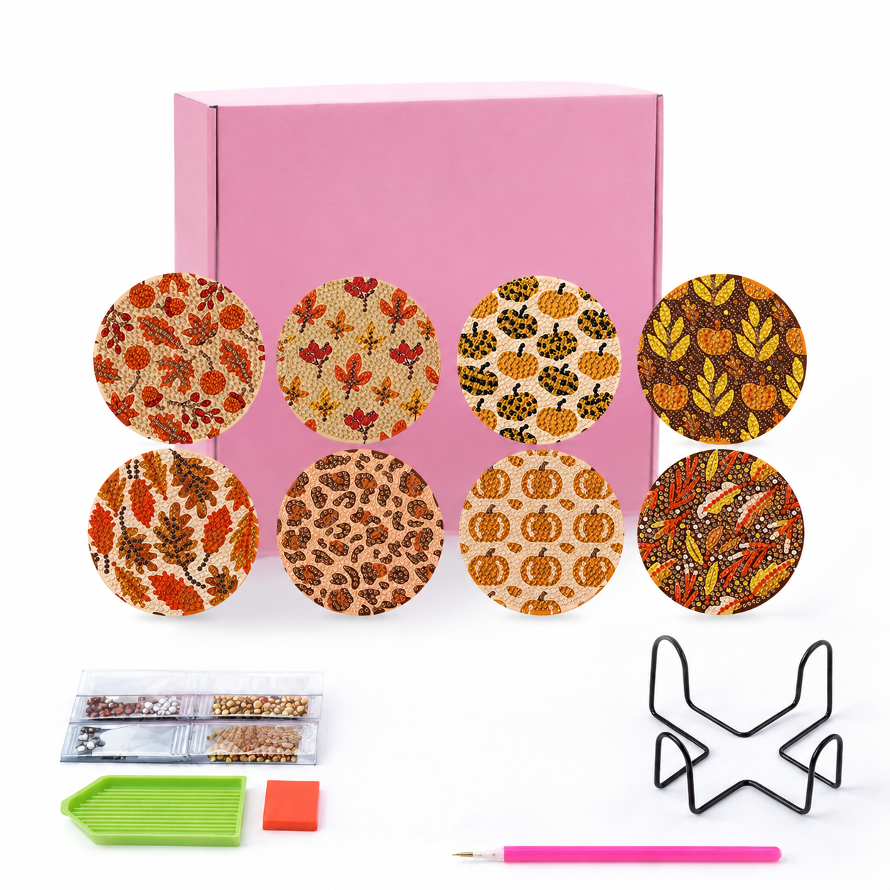 Autumn Escape DIY Diamond Painting Kit (8pcs)