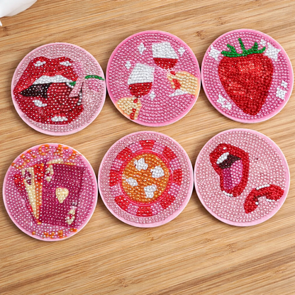 Cherry Kiss - DIY Diamond Painting (8pcs)