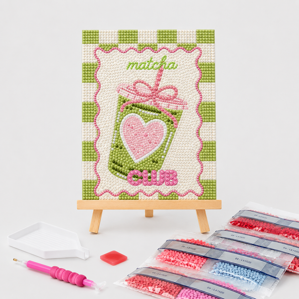 Matcha Lovers Club - DIY diamond painting kit (1pcs) – Kraft & Diamond