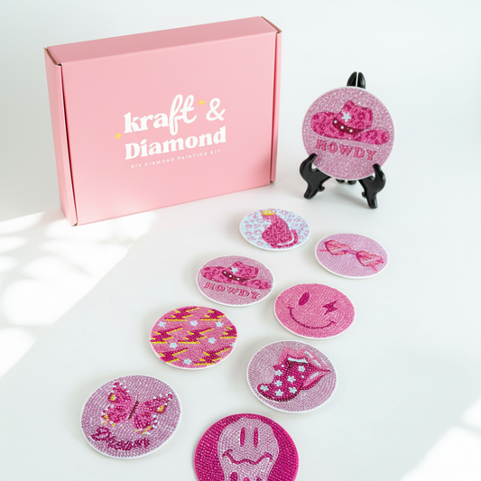 Pink Diva - DIY Diamond Painting Kit (8pcs)