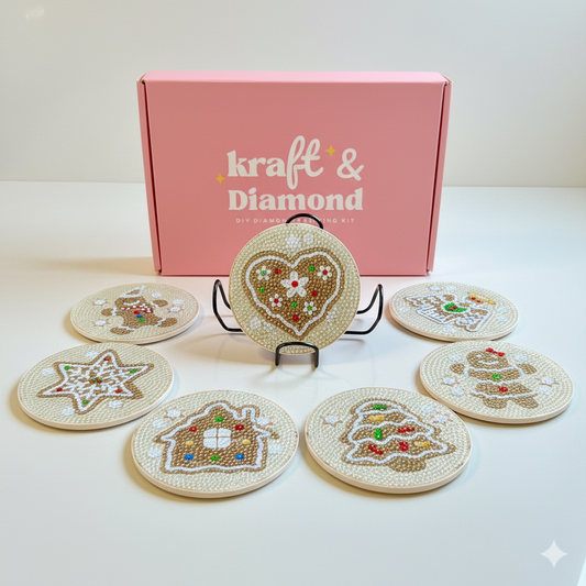 Gingerbread – DIY Diamond Painting Kit (8pcs)