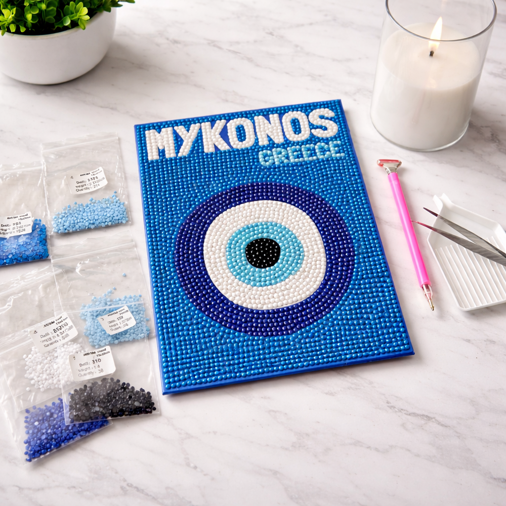 Limited Mykonos - Mini DIY Diamond Painting Kit 6pcs