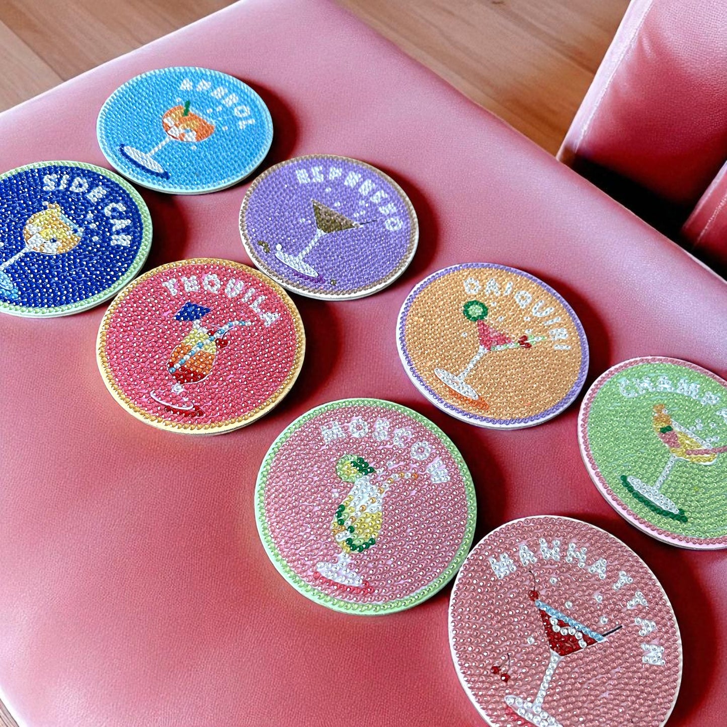 Cocktails - DIY Diamond Painting Kit (8pcs)