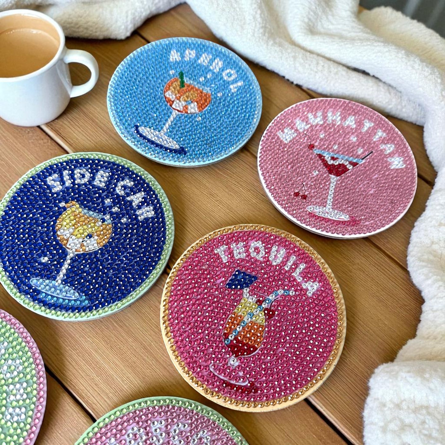 Cocktails - DIY Diamond Painting Kit (8pcs)