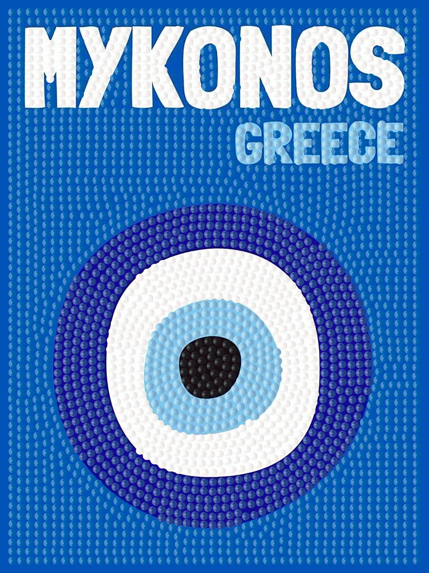 Mykonos - Premium Mini DIY Diamond Painting Kit 6pcs