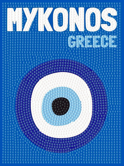 Mykonos - Premium Mini DIY Diamond Painting Kit 6pcs