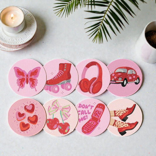 Girly Pop - DIY Diamond Painting (8pcs)