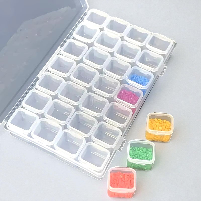 DIY Diamond Painting Storage Box – 28 Containers