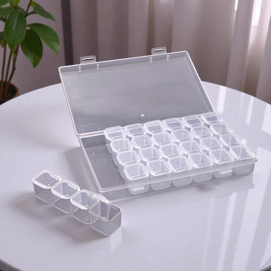 DIY Diamond Painting Storage Box – 28 Containers