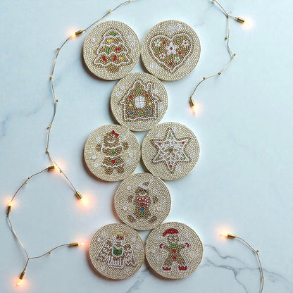 Gingerbread – DIY Diamond Painting Kit (8pcs)
