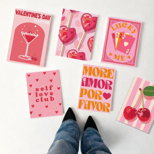 Self Love Club - Premium Mini DIY Diamond Painting Kit (6-Pack)