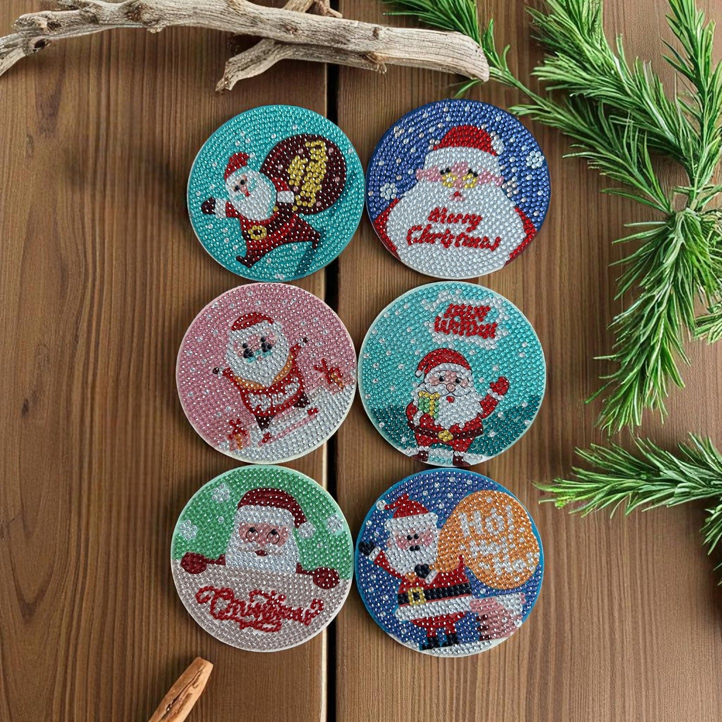 Oh-Oh-Oh - DIY Diamond Painting Kit (6pcs)